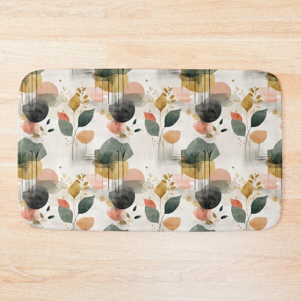 Item preview, Celadon Breeze – Organic Harmony in Coral and Ink designed and sold by Moisky Patterns.