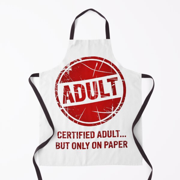 Item preview, Certified Adult But Only On Paper Funny Vintage designed and sold by Amanda's Factory.