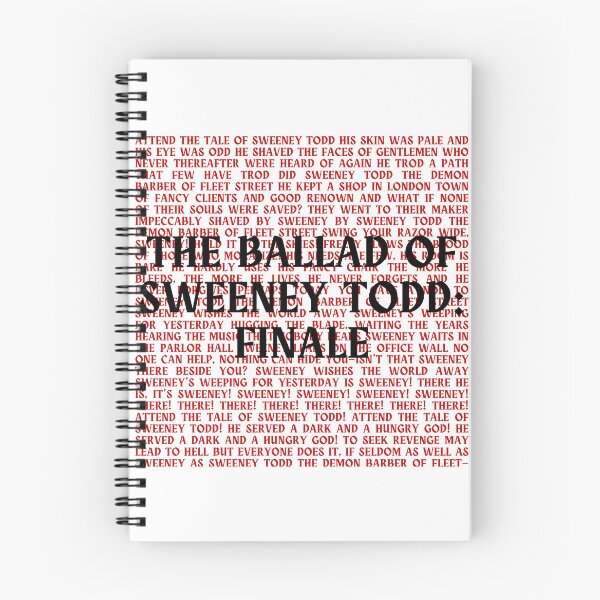 Item preview, Sweeney Todd lyrics designed and sold by broadwaygirl142.