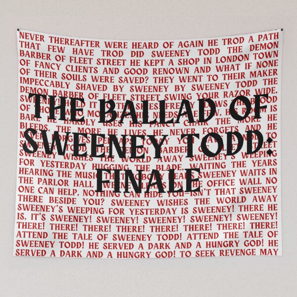 Item preview, Sweeney Todd lyrics designed and sold by broadwaygirl142.