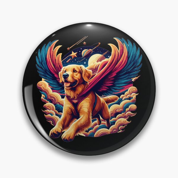 Item preview, Super Dog Golden Retriever Goldie Wings Gift designed and sold by Pineapple-Tree.