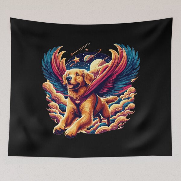Item preview, Super Dog Golden Retriever Goldie Wings Gift designed and sold by Pineapple-Tree.