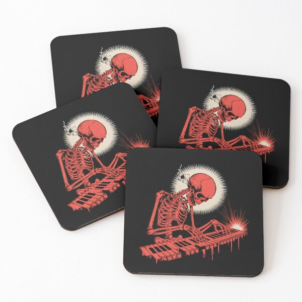 Item preview, Red Pianist Skeleton designed and sold by ATOTI.