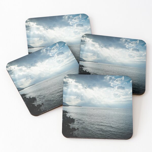 Item preview, Crepuscular Rays, Lungomare Cefalù, Cefalù, Sicily, Italy designed and sold by Douglas E. Welch Design and Photography.