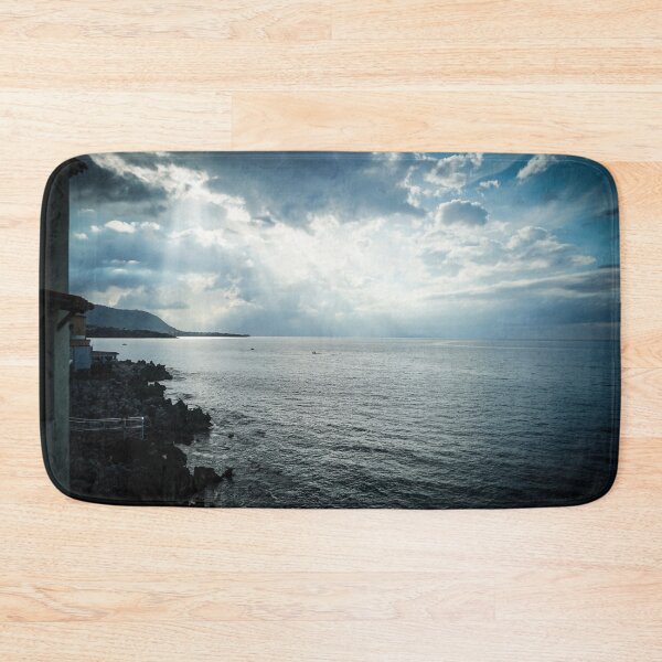 Item preview, Crepuscular Rays, Lungomare Cefalù, Cefalù, Sicily, Italy designed and sold by Douglas E. Welch Design and Photography.