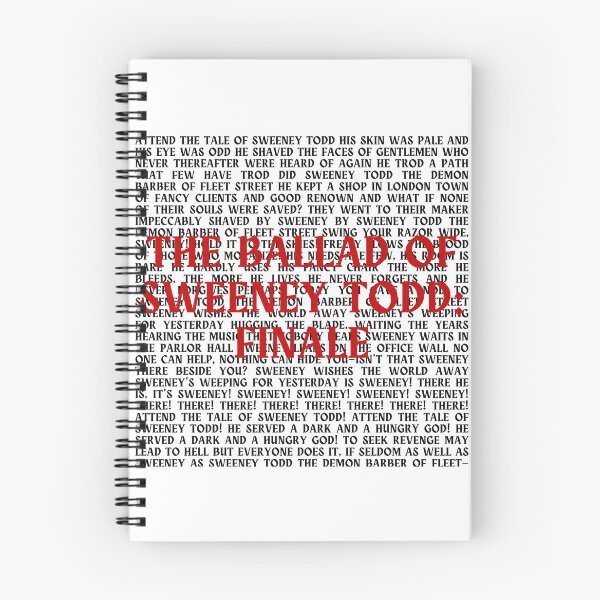 Item preview, Sweeney Todd lyrics designed and sold by broadwaygirl142.