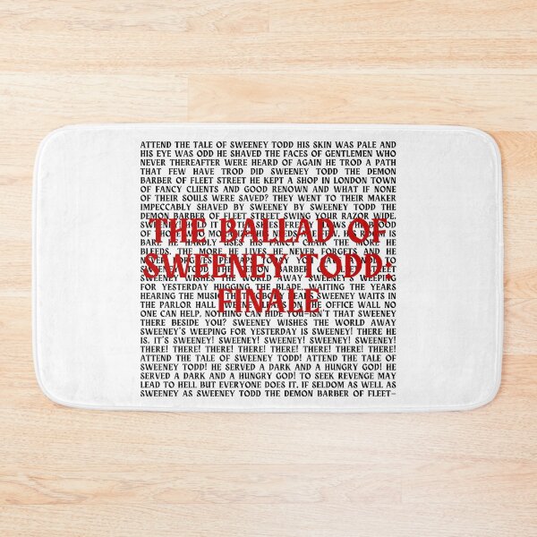 Item preview, Sweeney Todd lyrics designed and sold by broadwaygirl142.