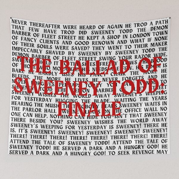 Item preview, Sweeney Todd lyrics designed and sold by broadwaygirl142.