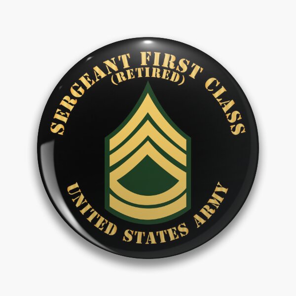 Item preview, Army - Sergeant First Class - SFC - Retired - Flat X 300 designed and sold by Military Insignia Products.