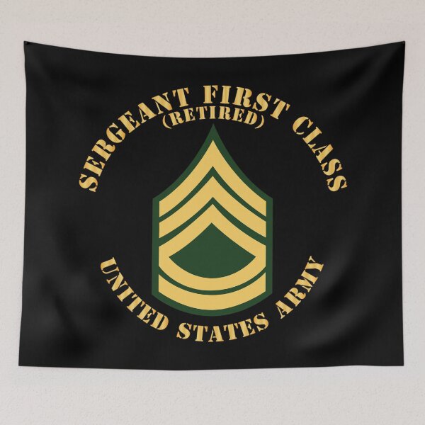 Item preview, Army - Sergeant First Class - SFC - Retired - Flat X 300 designed and sold by Military Insignia Products.