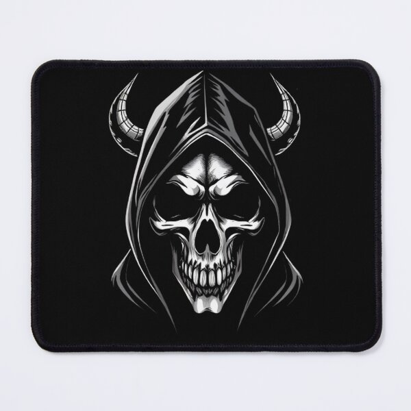 Item preview, NAVIN Hooded Skull Logo – Black & White Vector with Calligraphy and Paint Splashes designed and sold by StooreYs.