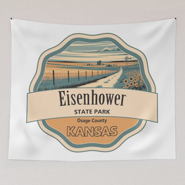 Item preview, Eisenhower State Park, Osage County, Kansas designed and sold by Wanderful-roads.