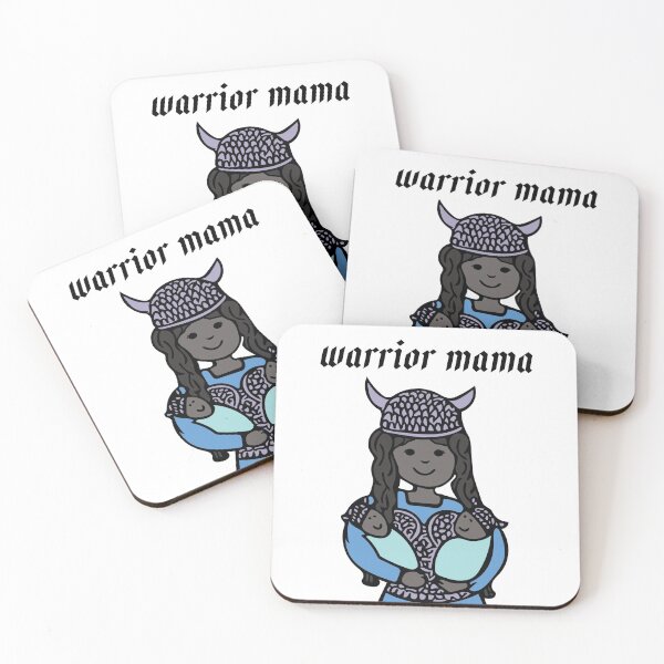 Item preview, Warrior Mama - Valkyrie mom with twins designed and sold by LittleBettyMakes.
