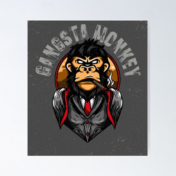 Item preview, Gangsta Monkey designed and sold by pandadesignfashion.