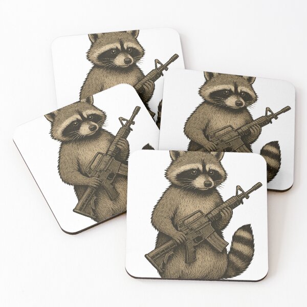 Item preview, Raccoon Soldier designed and sold by MerchMarketer.