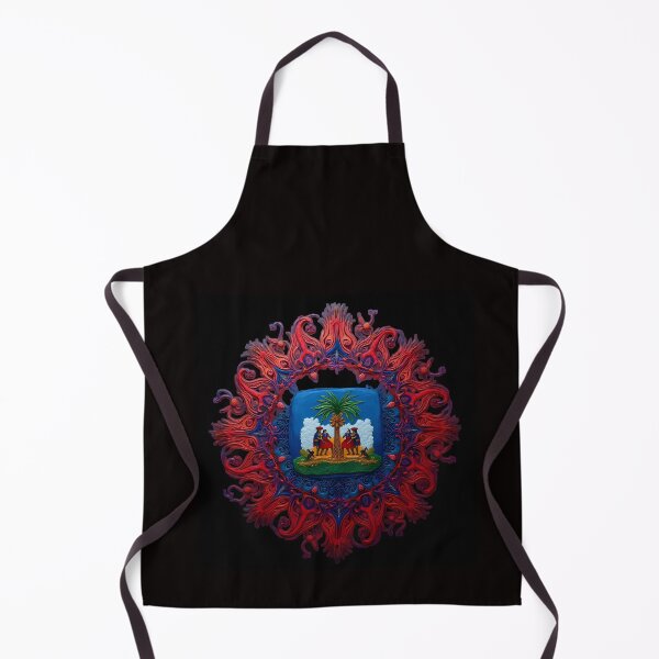 Item preview, haitian design in flag colors designed and sold by seahorse crossing.