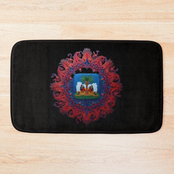 Item preview, haitian design in flag colors designed and sold by seahorse crossing.