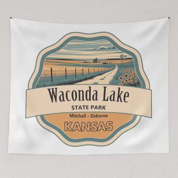 Item preview, Waconda Lake (Glen Elder Reservoir), Mitchell - Osborne, Kansas designed and sold by Wanderful-roads.