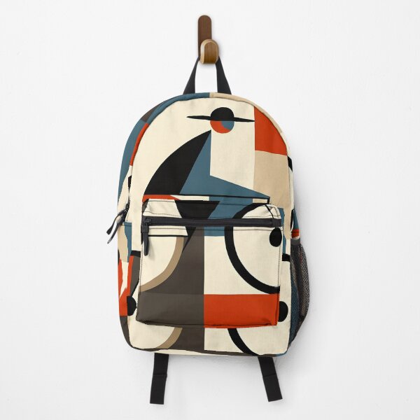 Item preview, Geometric Cubism Abstract Colorful bicycle art. Bauhaus inpired. designed and sold by Pedal Canvas.