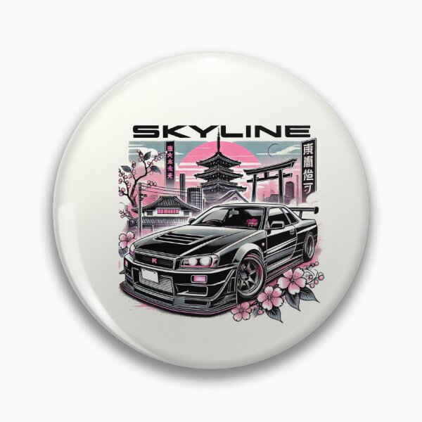 Item preview, Black R34 GT-R Skyline  designed and sold by TheArtOfCar.