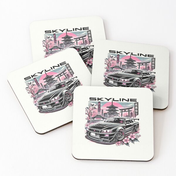 Item preview, Black R34 GT-R Skyline  designed and sold by TheArtOfCar.