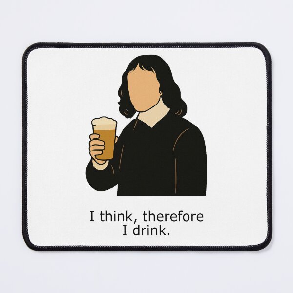 Item preview, Descartes - I think therefore I drink designed and sold by Hasan Can Guler.