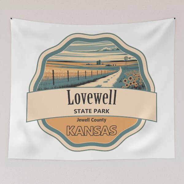 Item preview, Lovewell State Park, Jewell County, Kansas designed and sold by Wanderful-roads.