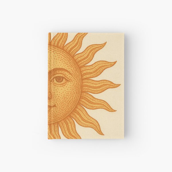 Item preview, Vintage Celestial Sun Face Illustration – Retro Boho Sun Art designed and sold by weirdfishes123.