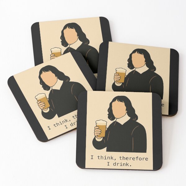 Item preview, Descartes - I think therefore I drink designed and sold by Hasan Can Guler.