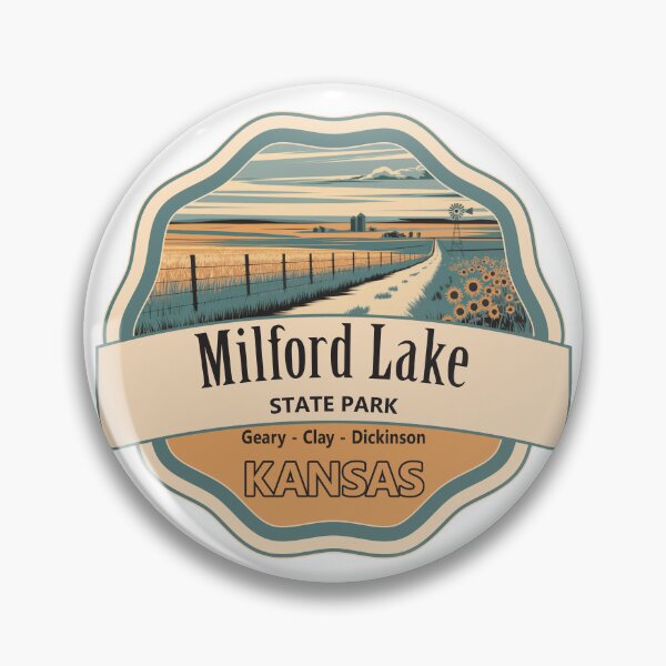 Item preview, Milford Lake, Geary - Clay - Dickinson, Kansas designed and sold by Wanderful-roads.