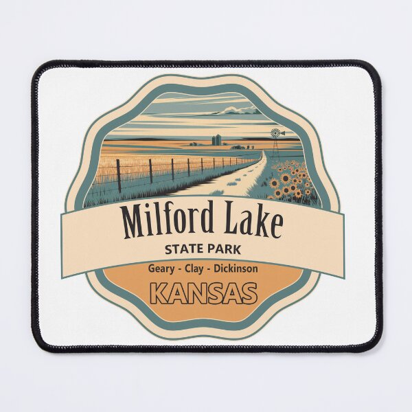 Item preview, Milford Lake, Geary - Clay - Dickinson, Kansas designed and sold by Wanderful-roads.