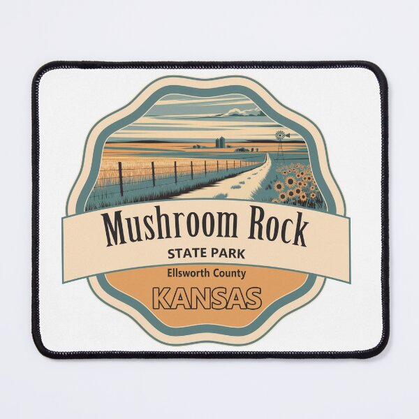 Item preview, Mushroom Rock State Park, Ellsworth County, Kansas designed and sold by Wanderful-roads.