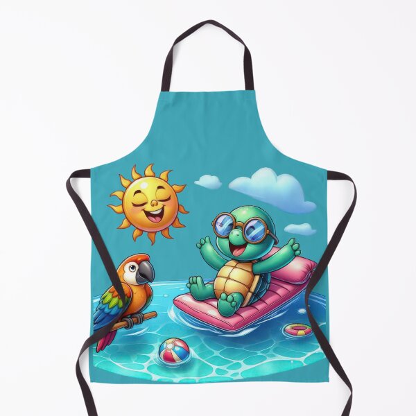 Item preview, Chillin' Turtle and Parrot Pool Party Fun designed and sold by IraBum.