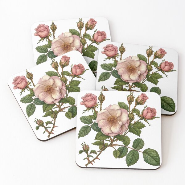 Item preview, Vintage Pink Roses - Elegant Floral Art designed and sold by ArtMorphStudio.