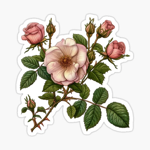Artikel-Vorschau von Vintage rosa Rosen - elegante Blumenkunst, designt und verkauft von ArtMorphStudio.