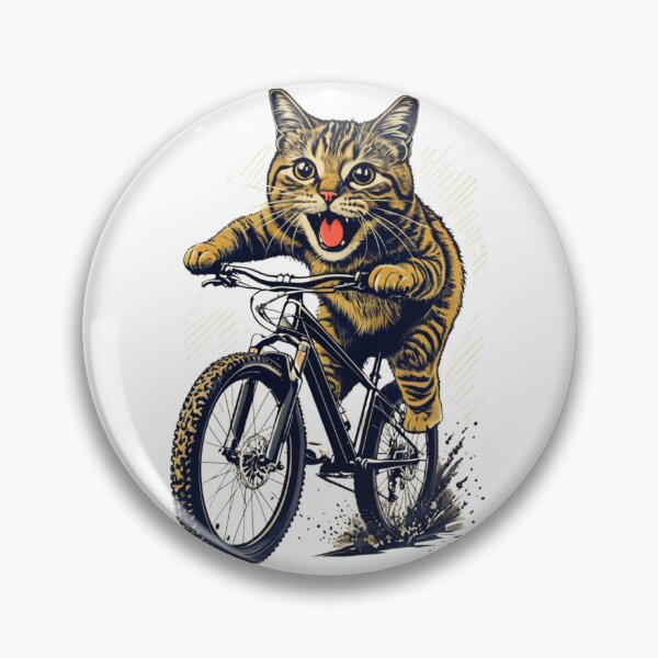 Artikelvorschau, "Katze fährt Fahrrad" Herren-T-Shirt – Lustige Kätzchen-Wheelie-Grafik & umweltfreundliche Mode entworfen und verkauft von Colorful-Garden.
