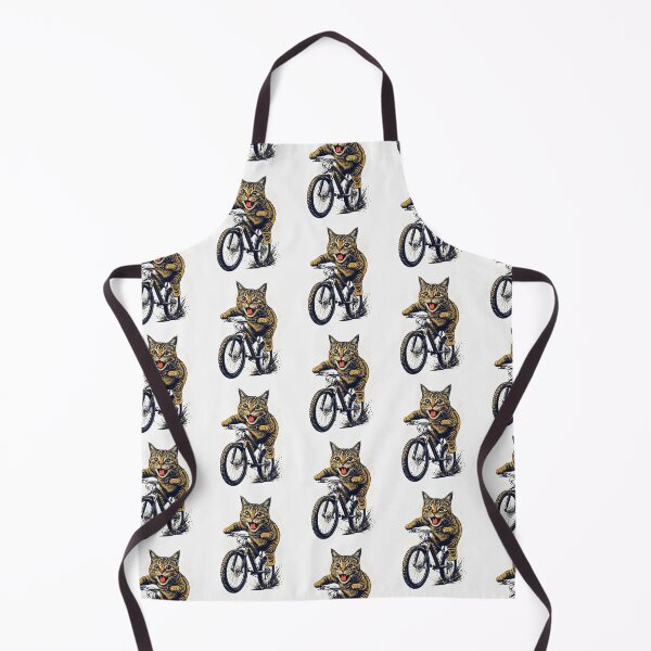 Item preview, "Cat Riding a Bicycle" Men's T-Shirt – Fun Kitten Wheelie Graphic & Eco-Friendly Fashion designed and sold by Colorful-Garden.