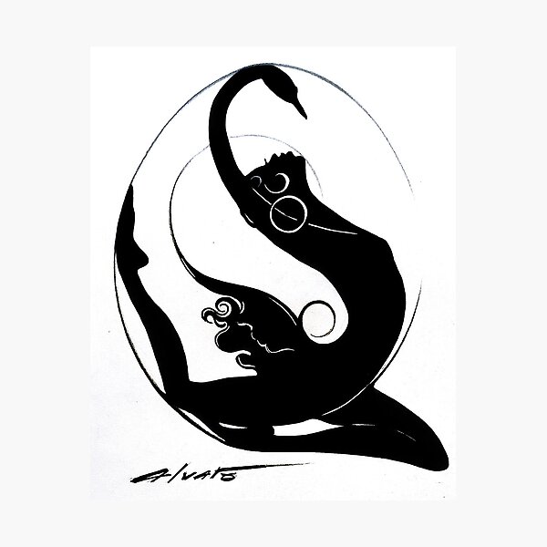 Aperçu de l'œuvre CYGNE NOIR créée et vendue par AlvaroArts.