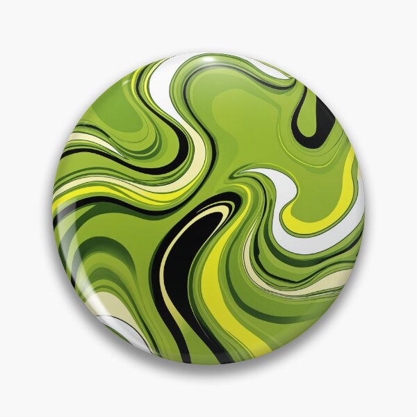 Item preview, Green Retro swirl pattern designed and sold by RishabhArts1.
