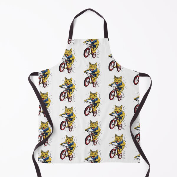 Item preview, "Cat Riding a Bicycle" Men's T-Shirt – Fun Kitten Wheelie Graphic & Eco-Friendly Fashion designed and sold by Colorful-Garden.