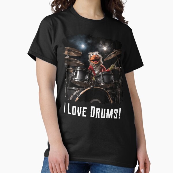 Item preview, I LOVE DRUMS Muppets designed and sold by JusTiceT-shirts.