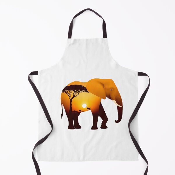 Item preview, Serengeti Elephant Silhouette - Wildlife Sunset Scene designed and sold by latelierdechris.