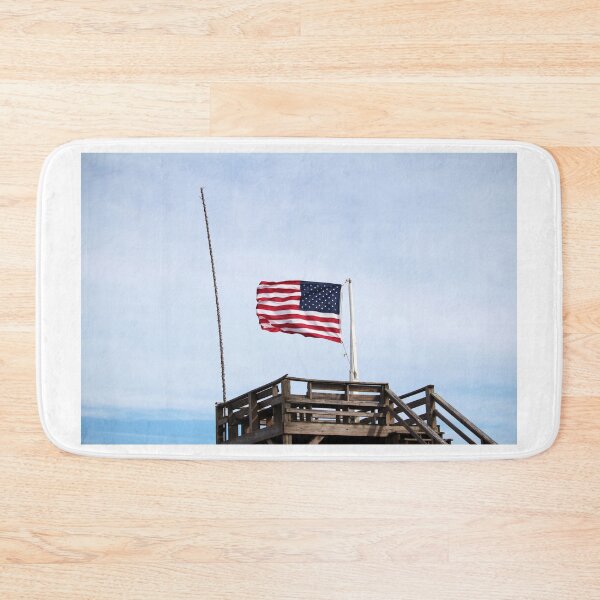 Item preview, American Flag On Beach Deck designed and sold by Cynthia48.