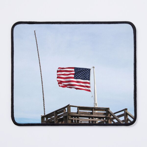 Item preview, American Flag On Beach Deck designed and sold by Cynthia48.