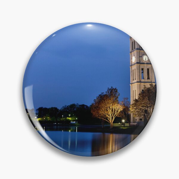 Item preview, Furman University Bell Clock Tower and The Clouded Moon II designed and sold by CarolRMontoya.