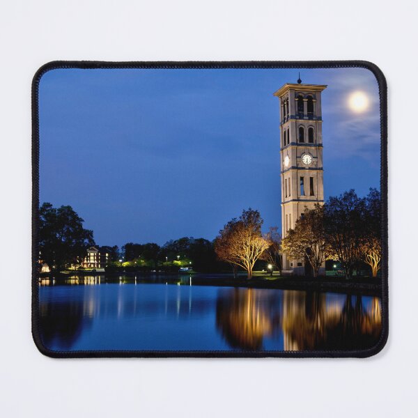 Item preview, Furman University Bell Clock Tower and The Clouded Moon II designed and sold by CarolRMontoya.