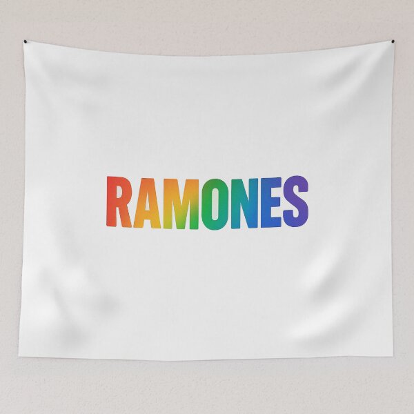 Item preview, Rainbow RAMONES Typography – AI-Generated Punk Tribute designed and sold by philpace.