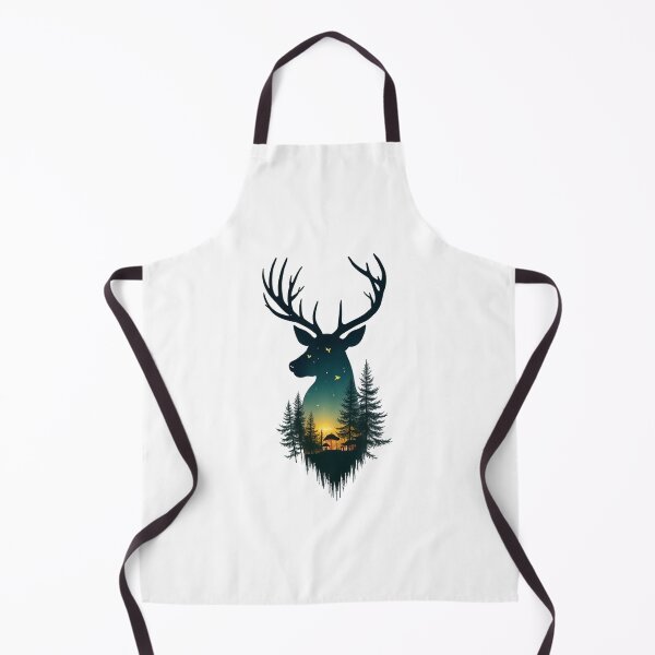 Item preview, Forest Majesty Silhouette - Deer and Sunset Harmony designed and sold by latelierdechris.