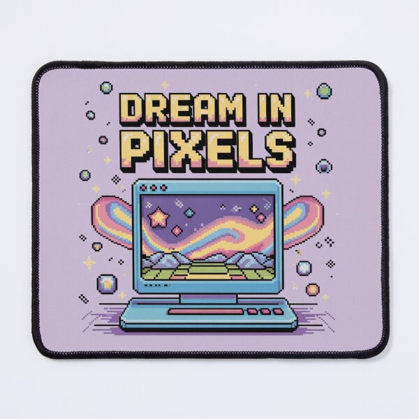 Item preview, Dream in Pixels - Y2K Aesthetic Pixel Art T-Shirt designed and sold by planwdw.
