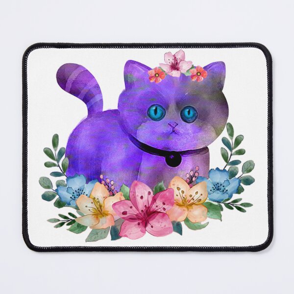 Item preview, Cat, Cute Cat, Floral Cat, Lover Cat designed and sold by LissethsWorld.